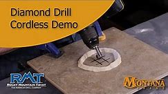 Best way to use a Diamond Tile Drill Bit with a cordless drill - TOO EASY!