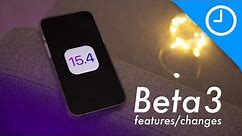 iOS 15.4 beta 3 changes and features!