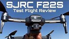SJRC F22S 4K PRO Test Flight Review