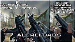 Counter-Strike: Source | Default Weapons with MW19/MW22 Reload Animations Showcase [1080p 60FPS]