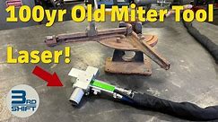 100yr Old Miter Tool Restoration Using Our Laser Rust Remover!