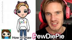 How to Draw PewDiePie | Famous YouTuber