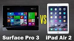 iPad Air 2 Vs Microsoft Surface Pro 3 Feature Comparison