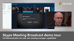 Skype Meeting Broadcast - What it is and how to use it