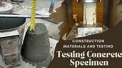 Preparation and Curing of Concrete Test Specimen | Construction Materials and Testing