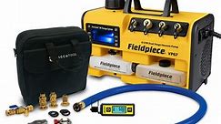 TruTech Tools Rapid Evacuation Kit with Fieldpiece VP67 Vacuum Pump, TruBlu XL Hose Kit, and BluVac  Micro Gauge