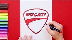 How to draw Ducati Logo