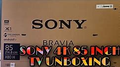 SONY 85" 4K UHD 85X8000H ( 2020 MODEL ) UNBOXING AND REVIEWS