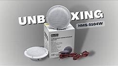 Herdio 4 Inches Waterproof Boat speakers with 160 Watts Power,Handling for Boat Car Motorcycle White