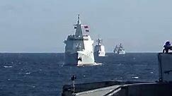 Russia and China Warships Hold First Joint Patrols in Pacific