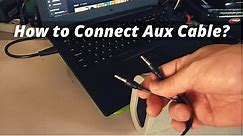 How to Connect Bluetooth Speaker to Laptop with Aux Cable (T&G TG-123)