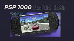 How to Factory Reset PSP 1000