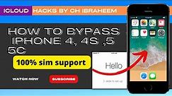 free iphone 4 ,4s ,5 ,5c icloud bypass | Ipad 4th ,5th ,mini | 2022
