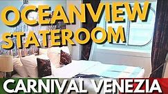 Carnival Venezia Oceanview Stateroom Tour, 2228