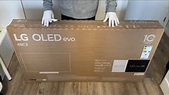 Unboxing NEW LG OLED EVO C3 48" | TV 2023