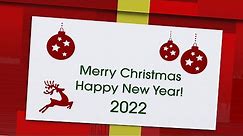 Merry Christmas And Happy New Year 2022 - christmas greeting video