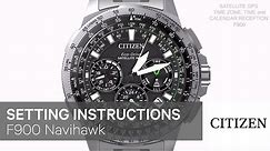 Citizen Watch Setting Instructions — F900 Navihawk