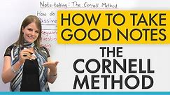 How to study efficiently: The Cornell Notes Method