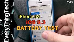 iPhone 5S iOS 9.3 Battery Test [VLOG]