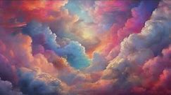 Beautiful Colourful Clouds Screensaver Background HD 4K