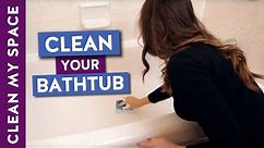 How to Clean a Bathtub! (Easy Bathtub Cleaning Routine)