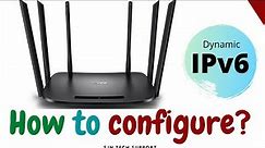 How to configure tplink router ipv6