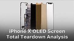 iPhone X OLED Screen Total Teardown Analysis