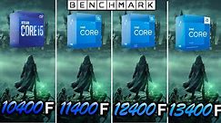 Intel i5 10400F vs 11400F vs 12400F vs 13400F / Test / 1080p - 1440p / RTX 4090
