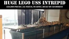 GIANT LEGO USS INTREPID