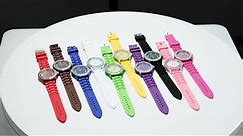 10 Silicone Rubber Gel Jelly Women Wrist Watches
