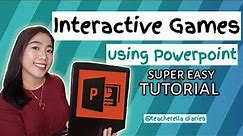 INTERACTIVE GAMES USING POWERPOINT | EASY TUTORIAL
