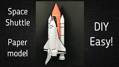 Easy! How to make a space shuttle with paper | Discovery space shuttle | NASA | DIY science project