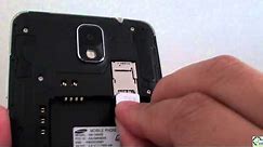Samsung Galaxy Note 3: How to Insert a SIM Card