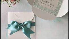 Make Your Own Wedding Invitations - Low Cost DIY Wedding Invitations with Bow
