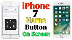 How to iPhone 7 Assistive Touch Home Button Bangla || iPhone Display Home Button Setting