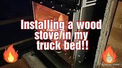 Cozy wood stove install in my truck camper build
