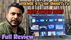 Hisense A6K 43 Inch TV 2023 Model Unboxing & Review Set - Up | 4K QLED Google TV Under 20K