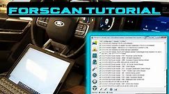 How To Use FORScan (Instructional)