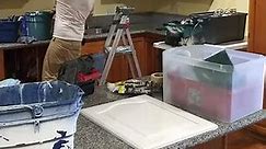 How to spray paint kitchen cabinets by Doug E fresh kitchen cabinet painting