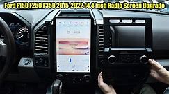 Installation Video：Ford F150 F250 F350 2015-2022 14.4 inch Radio Screen Upgrade