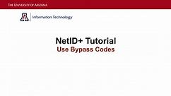 Use Bypass Codes