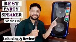 Best Trolley Speaker | JVC MC210 80 W Bluetooth Party Speaker | Unboxing And Review In Hindi