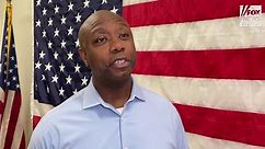 Republican presidential candidate Sen. Tim Scott says Donald Trump is 'overqualified to be my vice president'