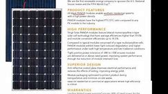 How do you read the data sheet for a solar panel ?