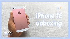 unboxing my SECONDHAND iPhone SE 1st Generation + case!