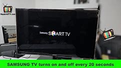 SAMSUNG TV turns on and off every 20 seconds. program firmware BN41-01660 NAND K9GAG08U0E