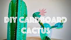 DIY Cardboard Cactus Tutorial