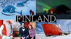 7 Days in FINLAND 😮 Lapland, Glass Igloo, Northern Lights, Santa Claus | Travel Vlog