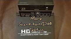 SCART to HDMI Converter Box Testing