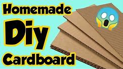 Diy Homemade Cardboard - How to make Cardboard at home | Homemade Corrugated Cardboard/Diy Cardboard